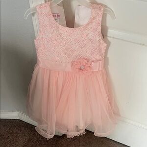 Pink Lace Kids Dress